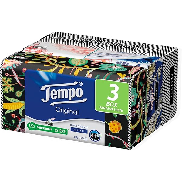 Tempo 56 Packs Of Classic Cotton Touch Tissues