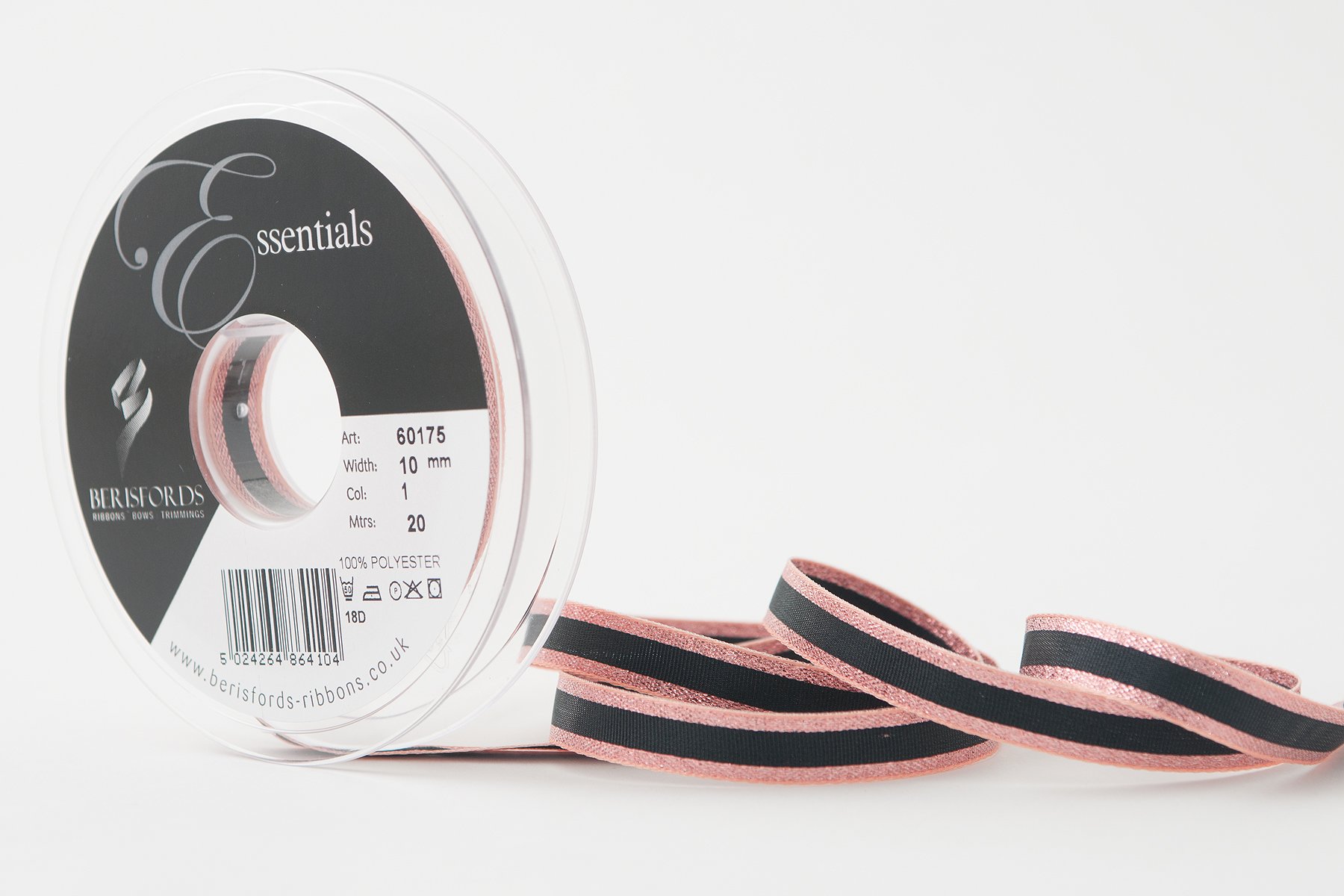 Berisfords Ribbon, Rose Gold, 10 mm