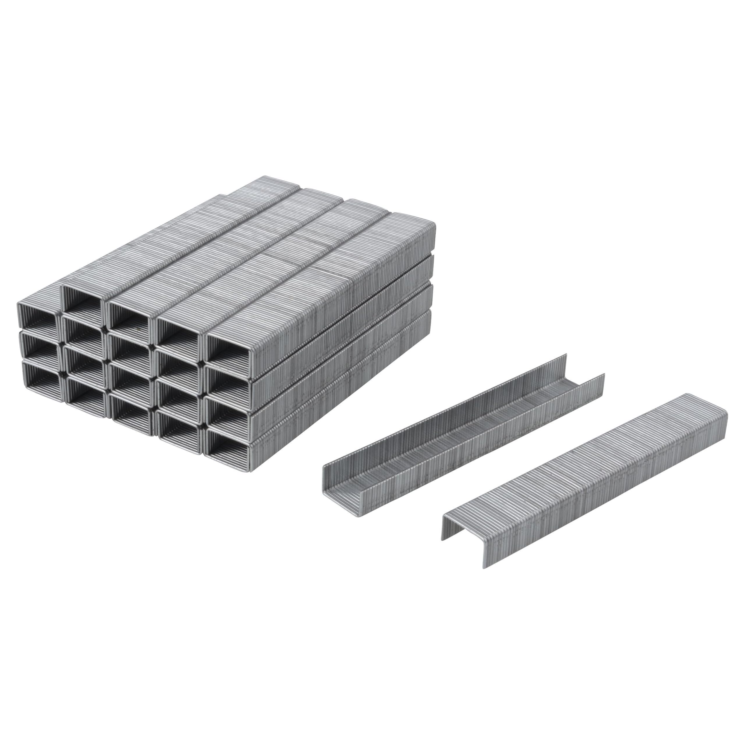 wolfcraft Broad Back Staple, Steel, Type 053 I 7016000 I Ideal for Fastening Fabric, Textiles and Thin Strips of Wood