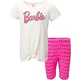 Barbie Graphic T-Shirt and Shorts Outfit Set Modern Girls' coordinated outfit