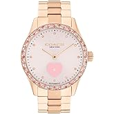 COACH Brooks Women's Automatic Watch - 38mm Stainless Steel Bracelet with Crystal-Set Bezel - Self-Winding - Premium Everyday Fashion - Gift for Her
