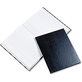 Rediform Business Notebook with Cover, College Rule, 9.25 x 7.25 Inches, Blue, 192 Page Pad (A982)