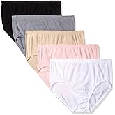 Fruit Of The Loom Women's Plus-Size 5 Pack Fit For Me Breathable Brief, Assorted Color