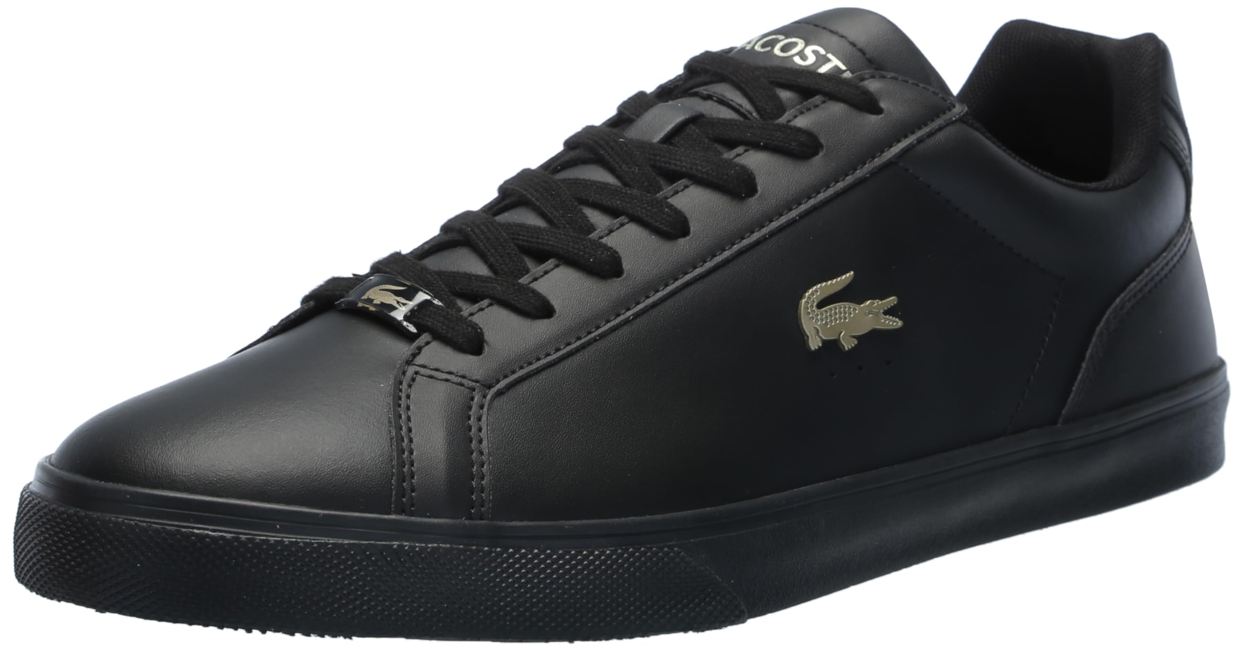 Lacoste Men's Lerond Sneaker, Black/Black, 9.5 Image