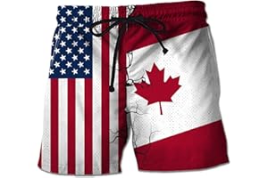 VNBNT American Canada Flag Outfit for Men Women Kids with Design Groovy in This Canada Day, 4th of July, Christmas Day