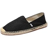 Altxic Men's Closed Toe Comfortable Canvas Slip on Flat Espadrilles