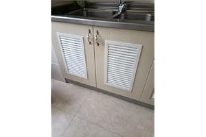 Decorative Gable Vent Cover 2pack, Sturdy Air Grille With 45° Angled Blade for Bathroom Garage Door Under Cabinet Improve Air