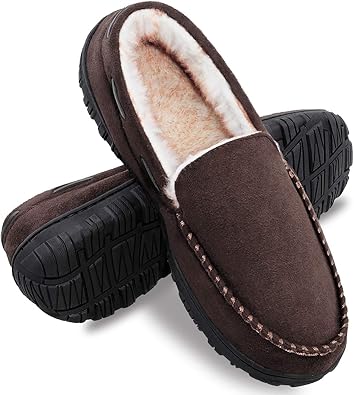 mens moccasin slippers amazon