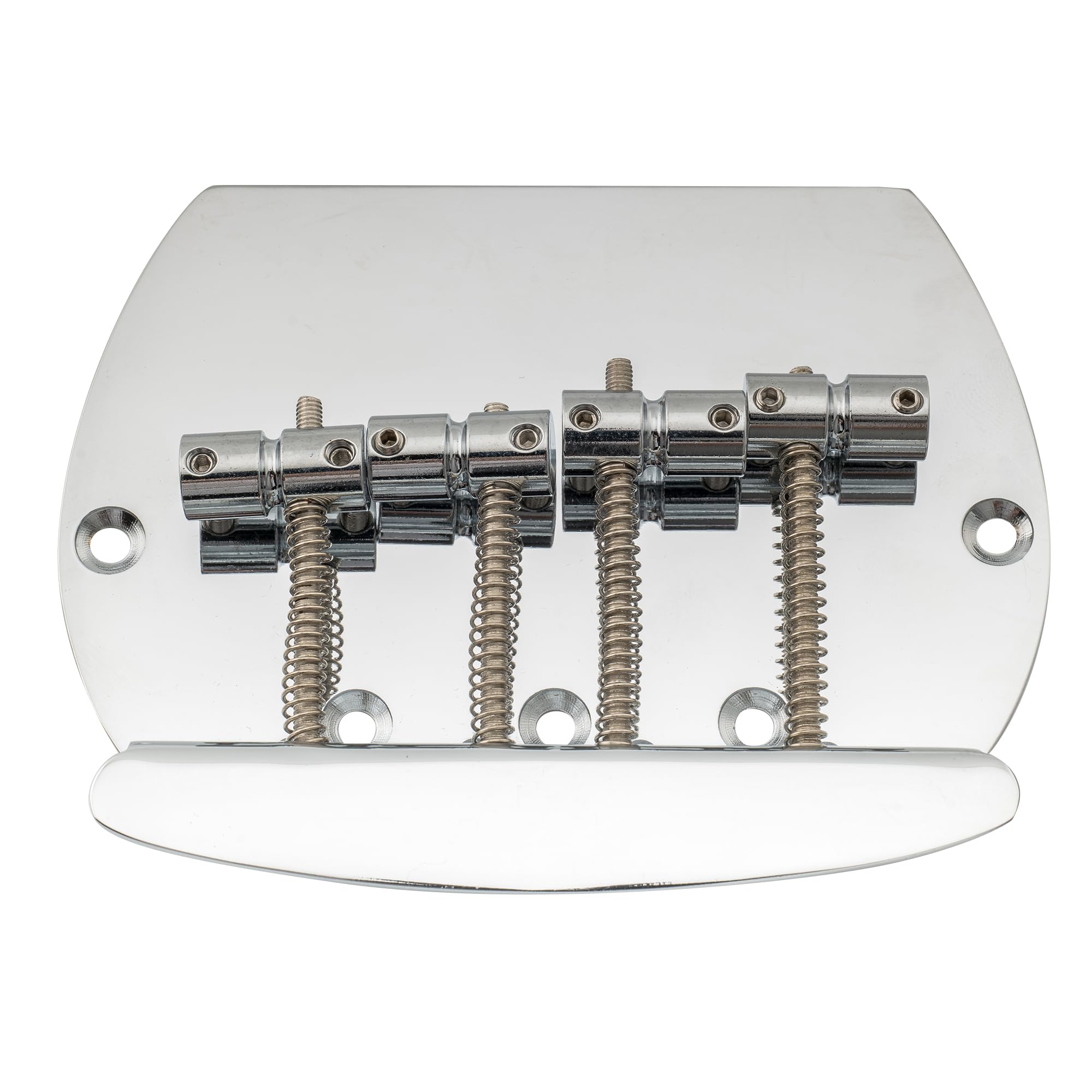 Musiclily Pro 57mm 4-String Bass Bridge for Music Man Style Bass, Chrome — image 1