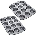 Wilton Recipe Right Nonstick 12-Cup Regular Muffin Pan (2, STANDARD)