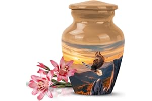 Yatskia Eagle Urn for Ashes Adult Male & Female, Mini Urns for Human Ashes Adult Man & Women, (Pack of 1, 3 Inch)