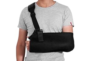 rosenice Arm Sling - Shoulder Immobilizer Medical Support Strap for Broken Fractured Arm Elbow Wrist, Adjustable Shoulder Rotator Cuff Support Brace, Left and Right Arm