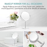MIYADIVA 20X Magnifying Makeup Mirror, Double Sided with Stand view 8