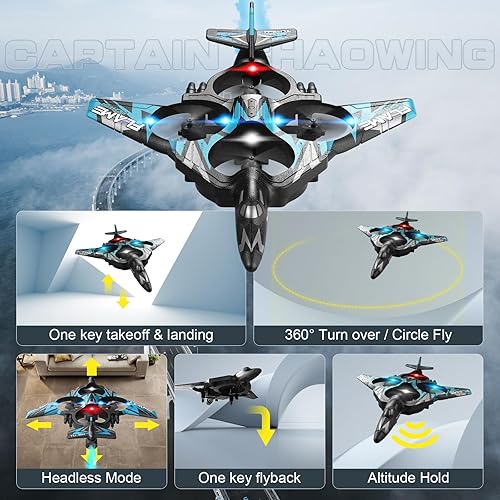 Remote Control Drone for Kids, Gesture RC Stealth Raptor Airplane