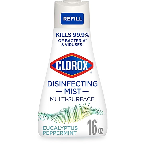 CLOROX DISINFECTING MIST, EUCALYPTUS PEPPERMINT, DISINFECTING REFILL, 16 FLUID OUNCES