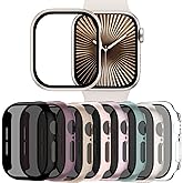 Adorve Privacy Case for Apple Watch Series 10 42mm Screen Protector, Anti-Spy Cover for iWatch Series 11 10 42 mm, 8 Pack, Bl