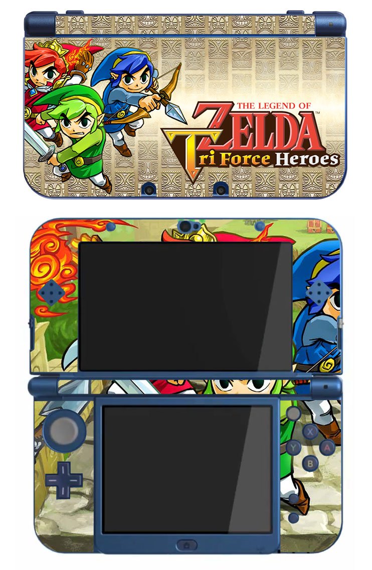 new legend of zelda on Amazon Com The Legend Of Zelda Tri Force Heroes Heros Game Skin For The New Nintendo 3ds Xl Console Video Games