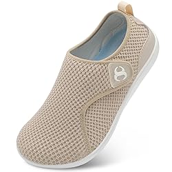 Comfortable Brown Womens Shoes Wide Toe Non Slip