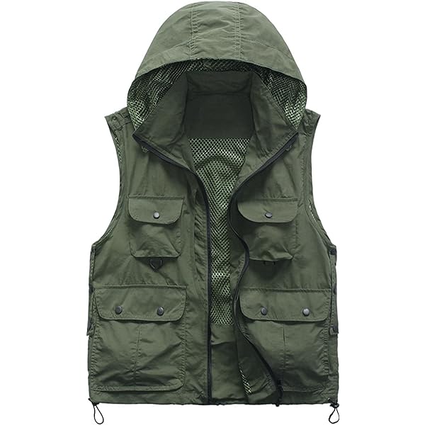 Amazon.com: Multi-Color Mens Jacket Sleeveless Vest Hooded
