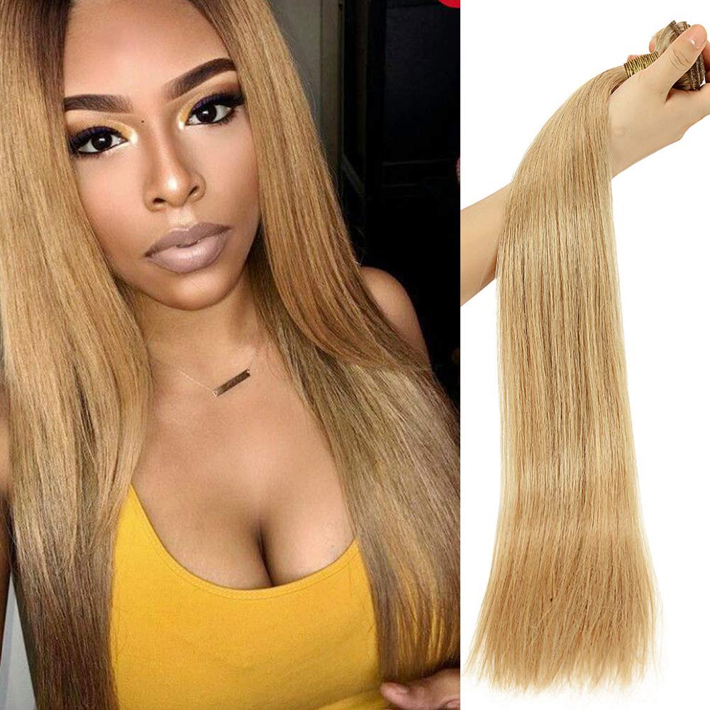 Amazon Com Newness Brazilian Honey Blonde Straight Hair One