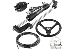 VEVOR Hydraulic Steering Kit 300HP, Hydraulic Boat Steering Kit Helm Pump