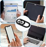 Amabro 8PCS Webcam Cover Slide Protector for Laptop Phone Tablet PC Camera view 4