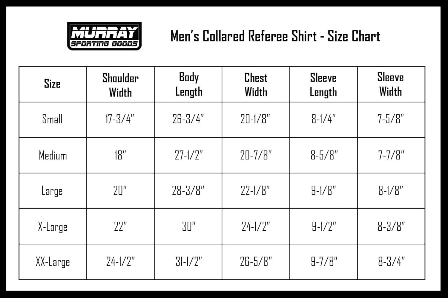 Murray Sporting Goods Collared Referee Shirt | Men’s Official Short Sleeve Pro-Style Collar Officiating Referee Shirt for Football, Basketball, Wrestling & Volleyball: Sports & Outdoors