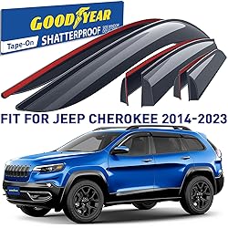 Goodyear Shatterproof Window Deflectors for Jeep