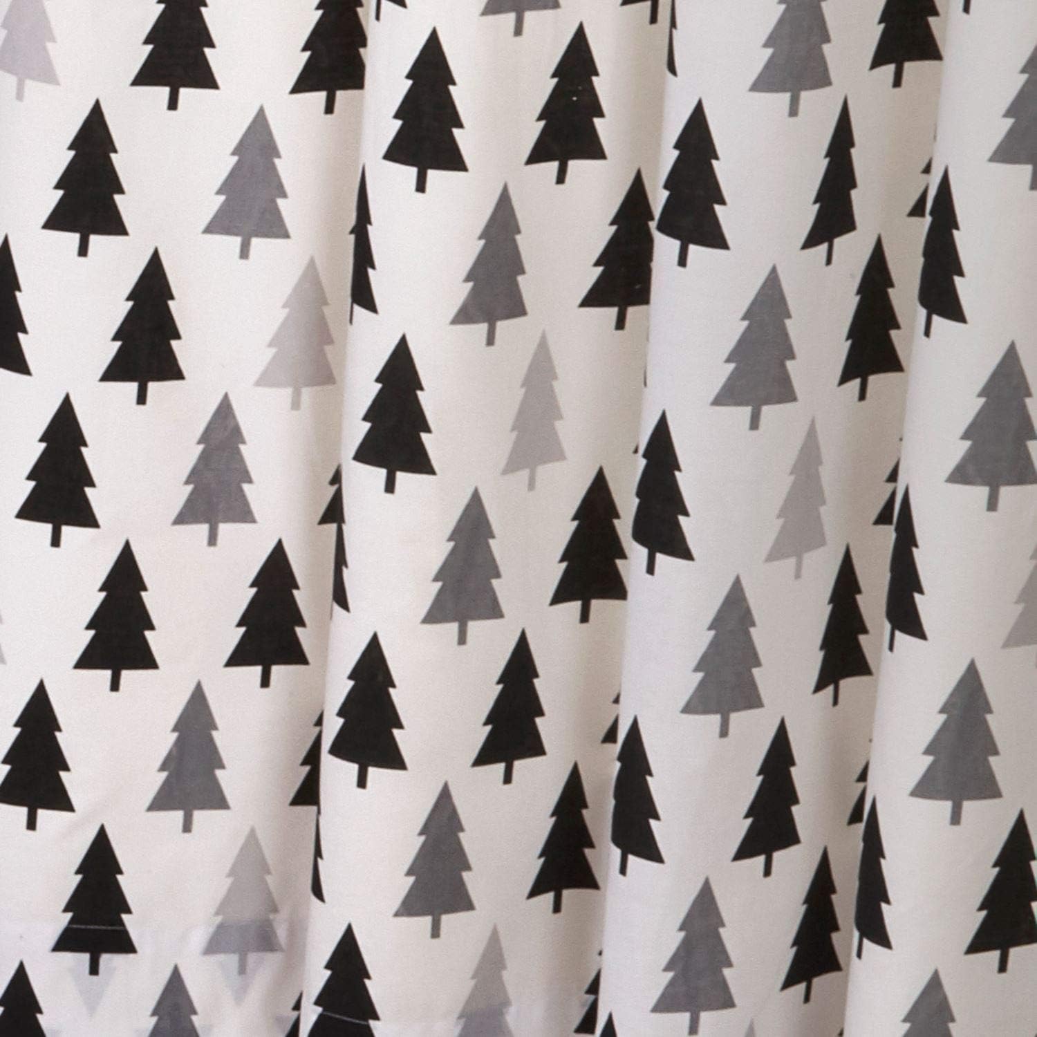 Scandi Bear Forest Bedroom Range Kids White/Grey/Black - Duvet Cover Set, Fitted Sheet Set & Curtains Available (54" Curtains)