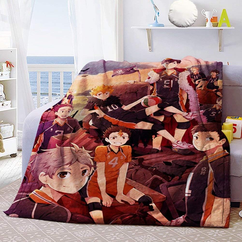 UCAI Naruto Haikyuu!! Anime Blanket， 3D Printed Flannel Fleece Blanket