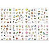 Buziba 480PCS Cartoon Animal Stickers Pack Water Bottle Sticker Fresh Simple for Classroom Christmas Day Crafts Party Favors 