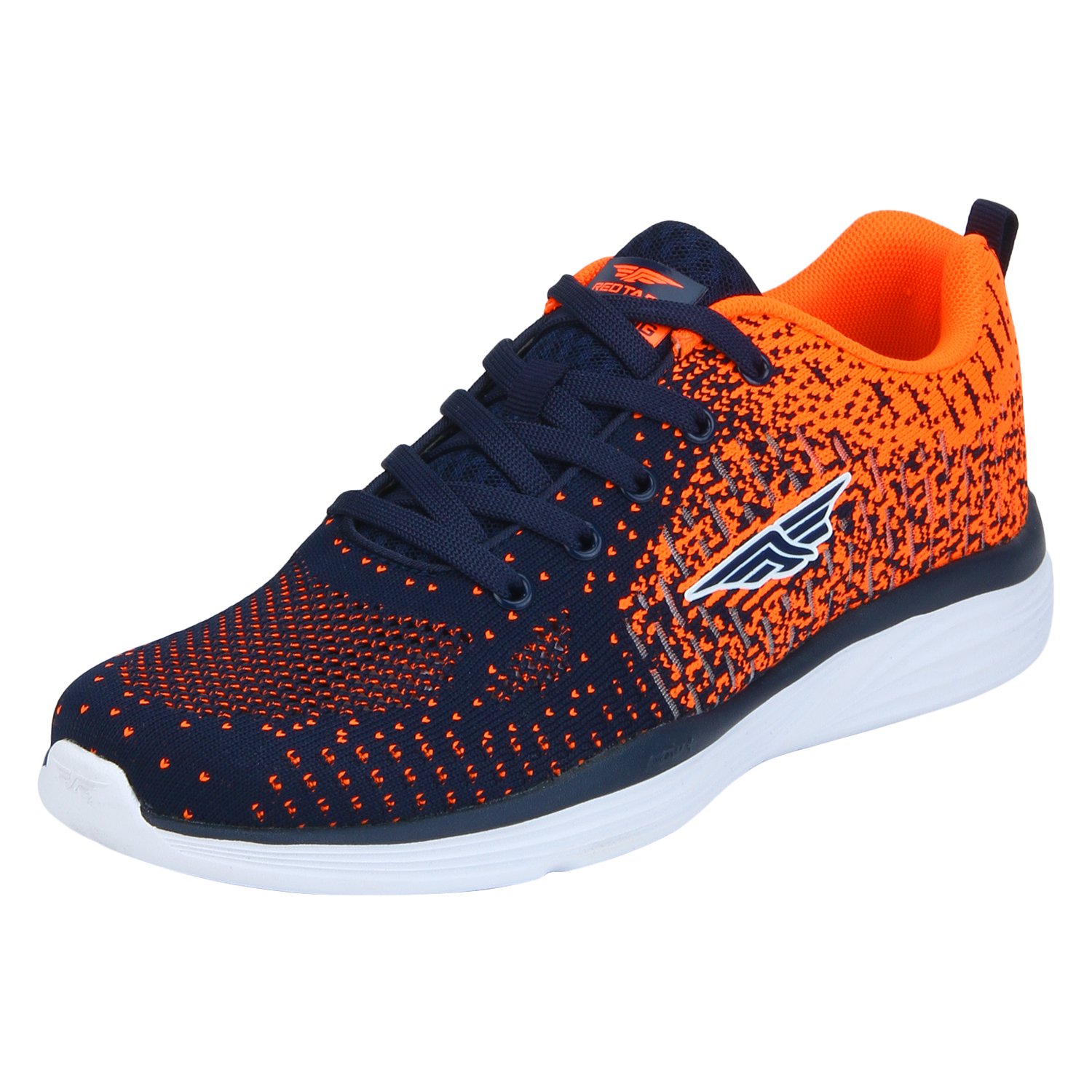 orange running sneakers