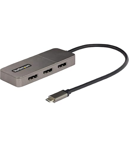 Amazon.com: StarTech USB-C to Triple HDMI MST Hub, 4K 60Hz, HDR