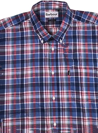 barbour shirts mens red