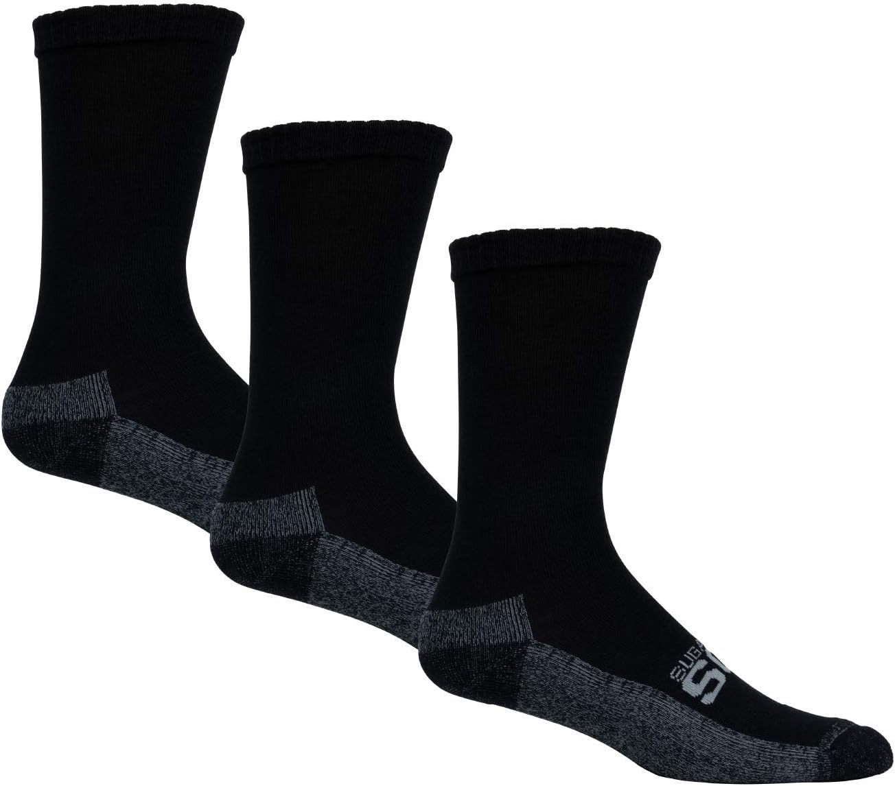 Active-Fit Cushioned Diabetic Crew Socks 3 Pack | Maximize Comfort and Circulation | Seamless Toe