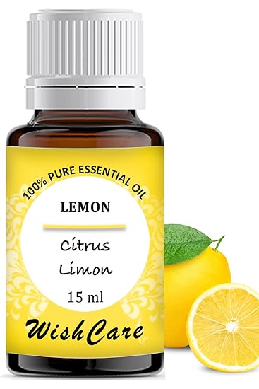 WishCare Lemon Essential Oil 15 ML - 100% Pure, Undiluted & Natural - Enriched In Vitamin C & Natural Antioxidants
