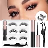 URAQT Magnetic Eyelash 3 Pairs 3D False Eyelashes Reusable Magnetic Kit view 9