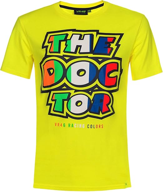 VR46 Valentino Rossi The Doctor Gelb T-Shirt in Herren ...
