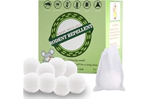 Davaon Rodent Repellent, Mouse Repellent, Moth Balls for Rodents, Mice Repellent for House, Peppermint Oil to Repel Mice and Rats, Natural Mothballs Indoor Outdoor, Effective and Long Lasting