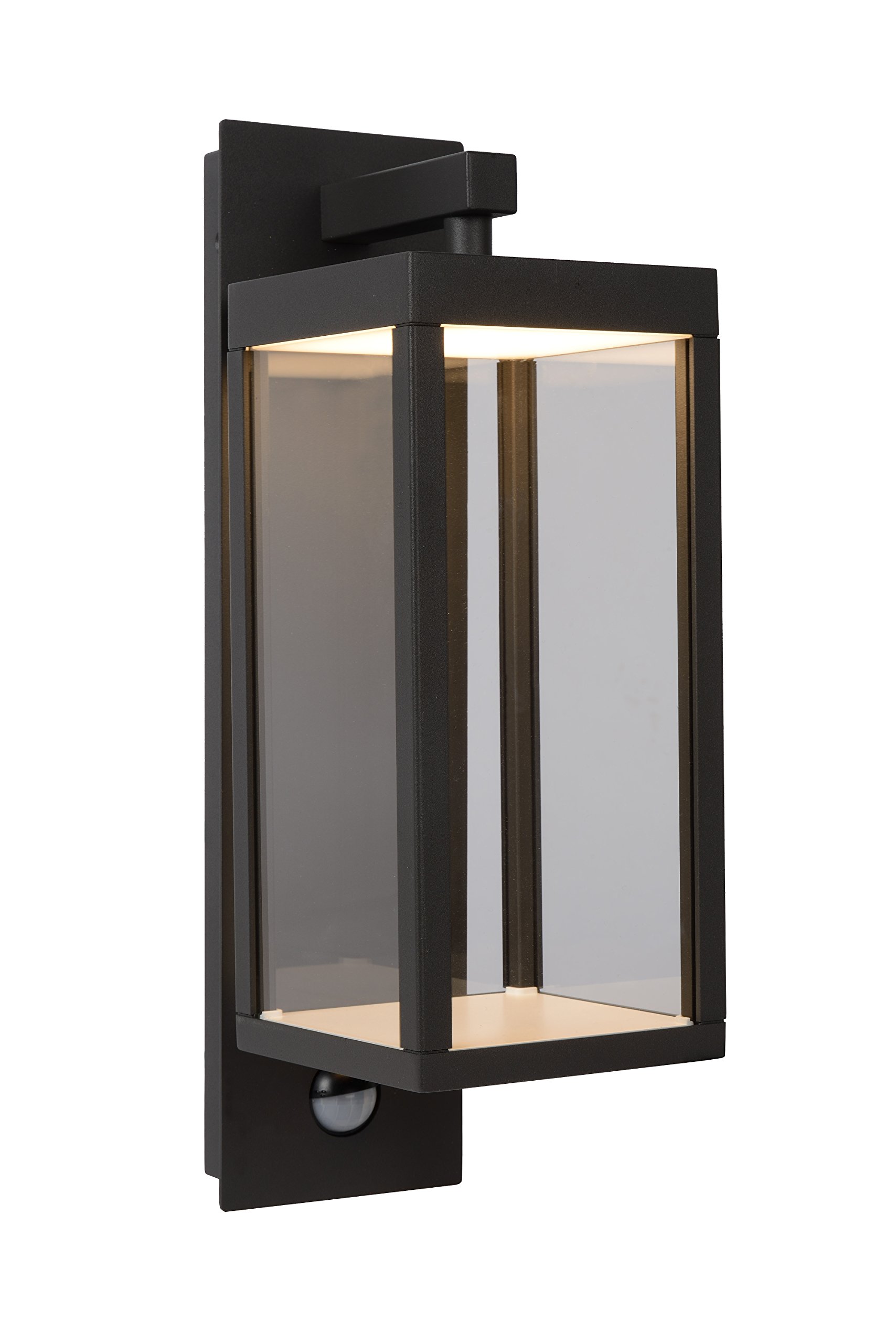 LUCIDE CLAIRETTE - Wall Light Indoor/Outdoor - LED - 1x13W 3000K - IP54 - Motion & Day/Night Sensor - Anthracite