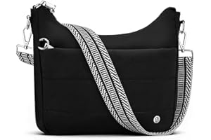 SYTRAH Anti Theft Crossbody Purse Hobo Crossbody Bags for Women, Quilted Puffer Bag Slouchy Built-in Wallet & RFID Blocking