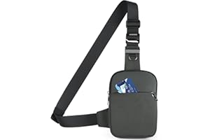 Kaimeng Small Sling Bag Mini Crossbody Bag with RFID Blocking Fashionable Fanny Pack for Women and Men Lightweight Chest Bag 