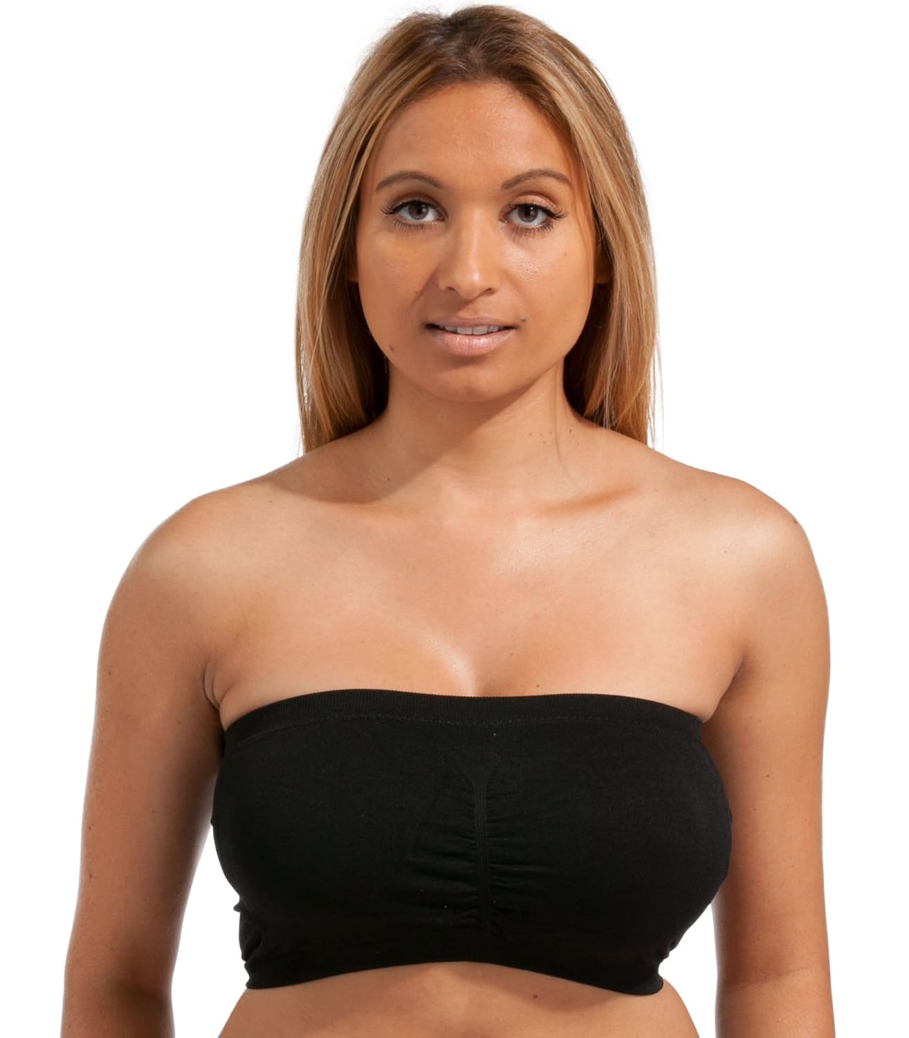 Marielle 3 Pack Strapless Tube Top Bandeau Bra Seamless Stretch Sexy