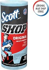 Scott Shop Towels Original Heavy-Duty Blue 12 Packs 55 Sheets 660 Towels view 3