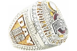 XiaKoMan 2024 OHIO National Champions Replica Ring CFP STATE Rose bowl college football playoff with Wooden box championship gifts