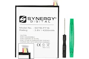 Synergy Digital Tablet Battery, Works with Samsung Galaxy Tab A 8.0 SM-T350 Tablet, (Li-Pol, 3.8V, 4200 mAh) Ultra Hi-Capacity Battery