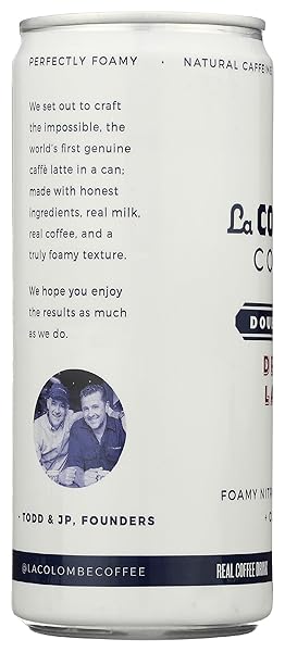 LA COLOMBE DRAFT LATTE – 9 FL OZ – COLD-PRESSED ESPRESSO AND FROTHED MILK – MADE WITH REAL INGREDIENTS – GRAB AND GO COFFEE