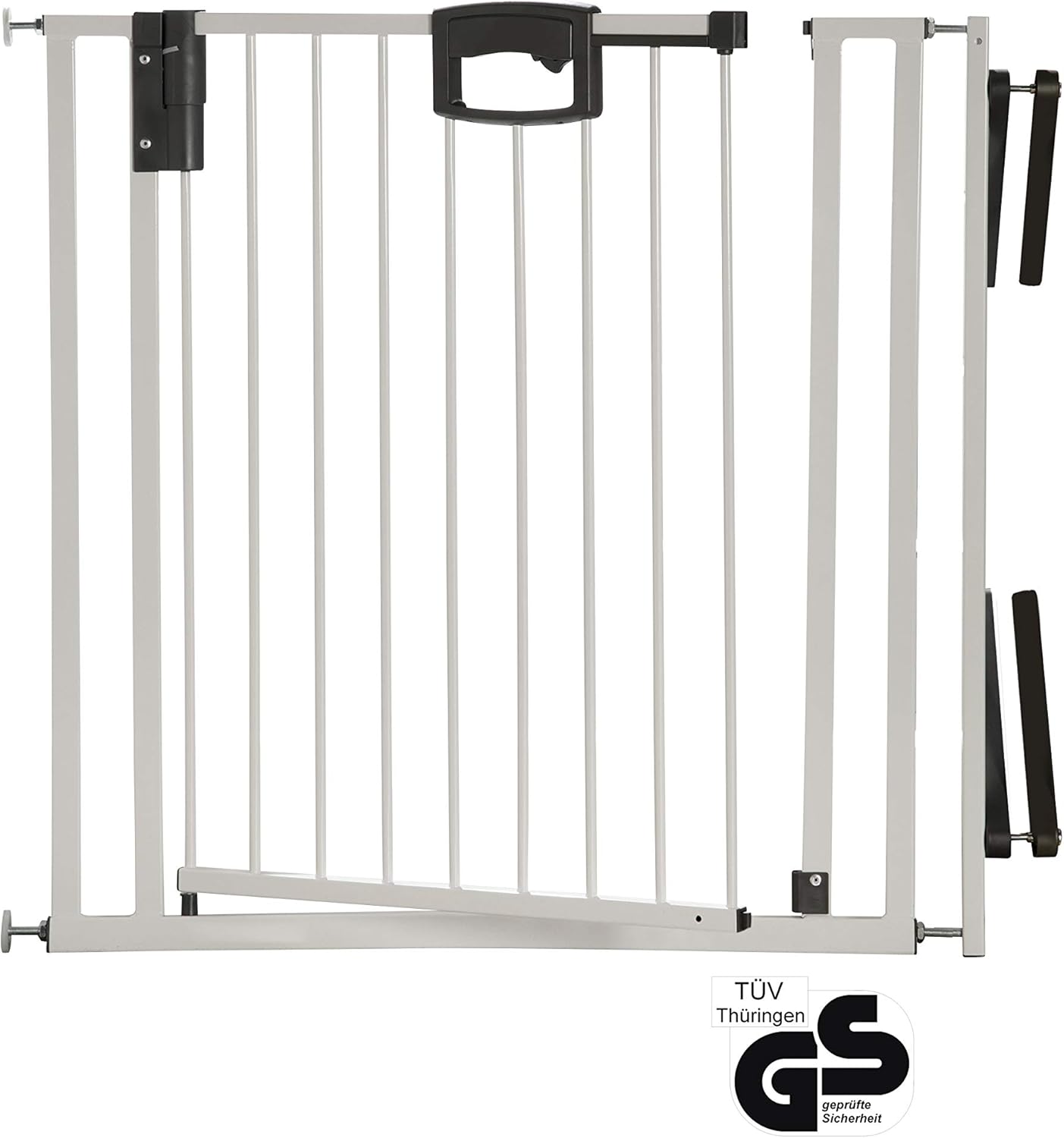 Geuther Easylock Mesh Barrier White and Silver Size: 84.5 - 92.5 cm, 84,5 - 92,5 cm