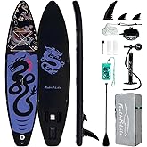 FEATH-R-LITE Inflatable Stand Up Paddle Board with Beginner SUP Accessories | 10&rsquo;6&rsquo;&rsquo;/11' Ultra-Light SUP,Anti-Slip EVA Deck,Versatile Yoga Inflatable Paddle Boards for Adults &amp; Youth of All Skill Levels