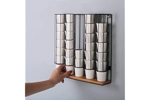 J JACKCUBE DESIGN Jackcube K Cup Holder, Coffee Pod Holder, K Cup Organizer Wall Mount, 35 Pod Capacity - MK189C